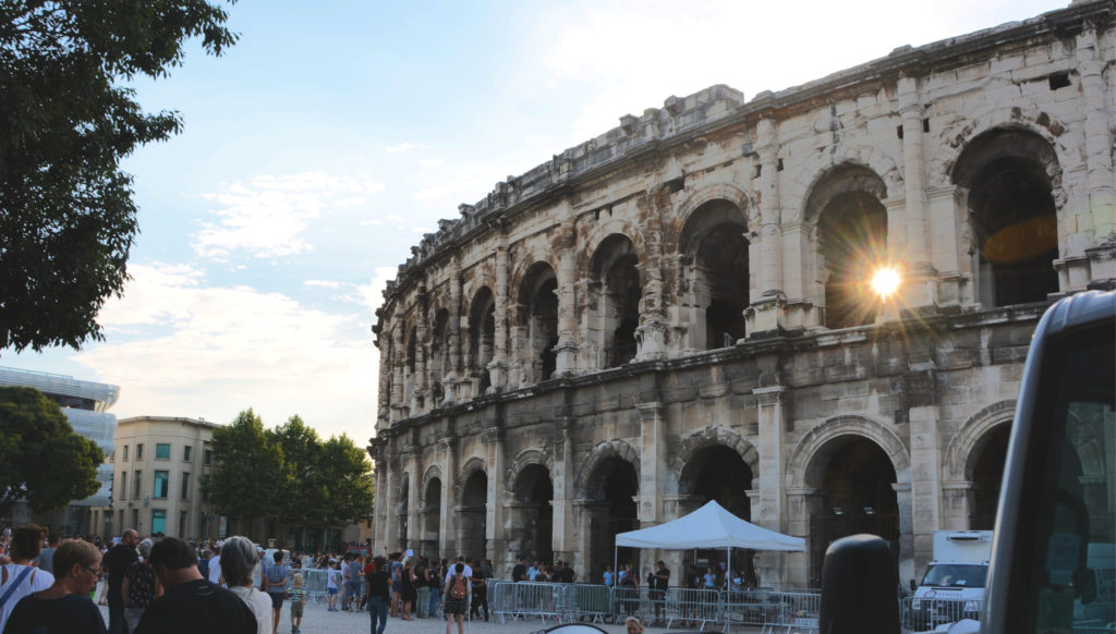 Spectacular architectural sites in provence France_Arenes de Nimes