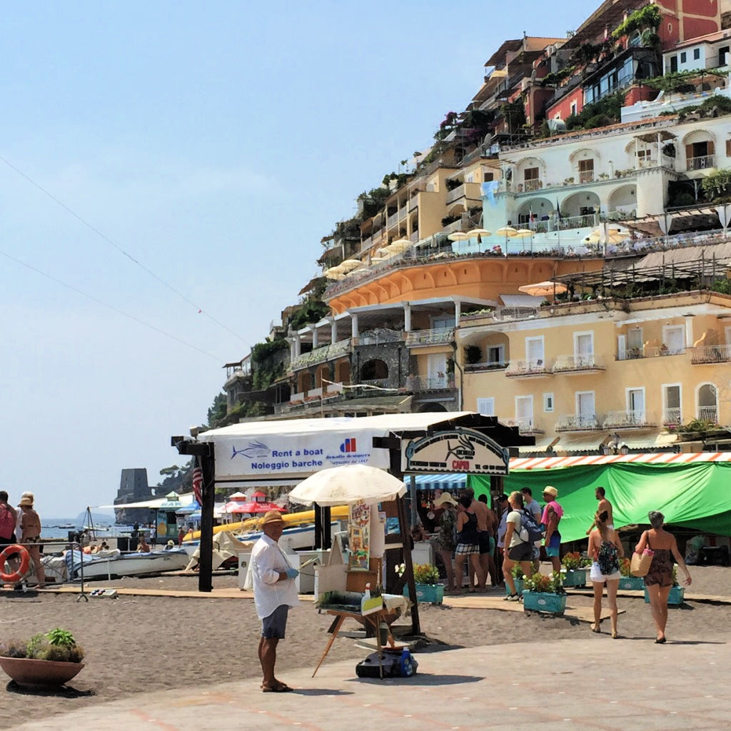 positano_artist_beach_italy_three must see Italy's Amalfi_gscinparis
