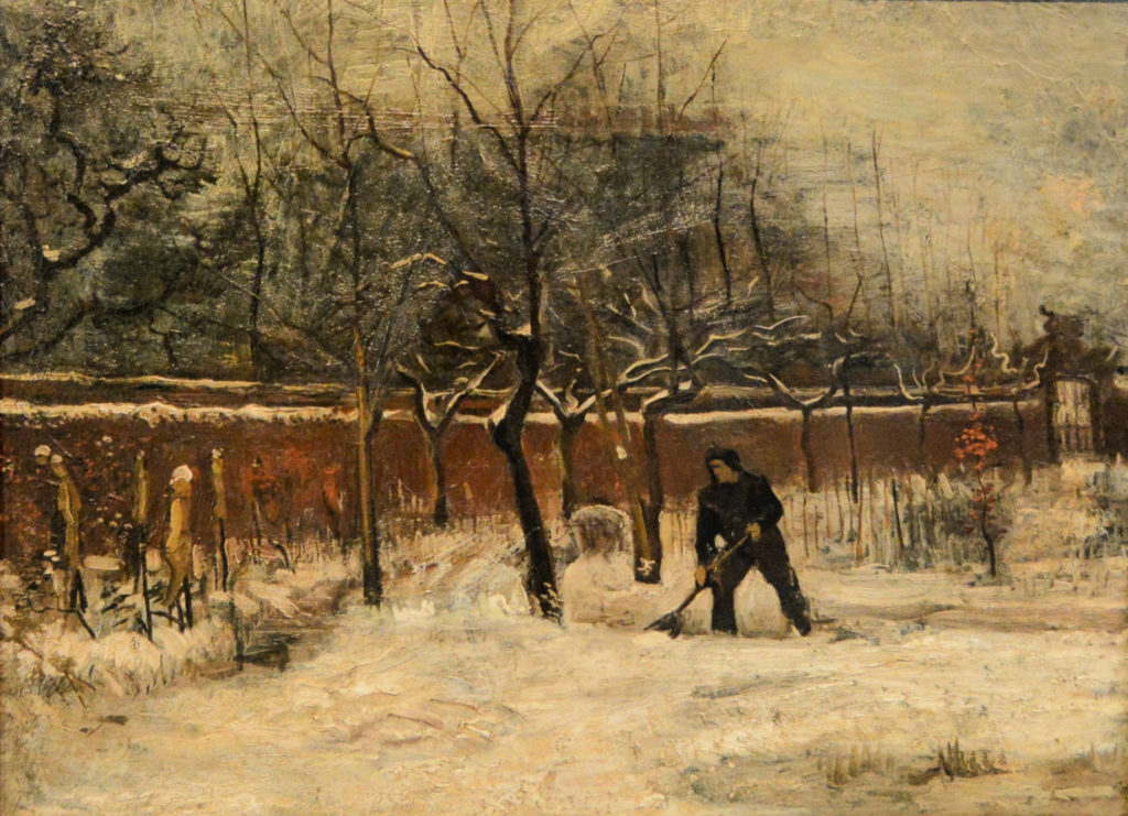 VincentVanGogh_WinterTheVicarageGardenunderSnow_France artists at the Norton Simon_gscinparis