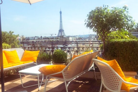 Rooftop bar in Paris, France gscinparis