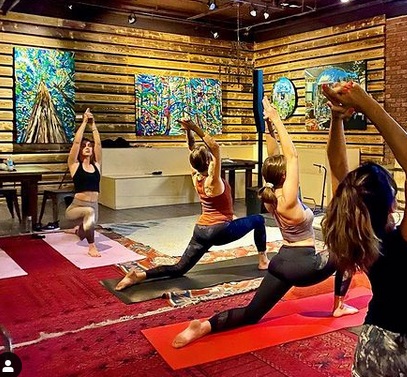 Yoga at J GO Gallery in Park City, Utah