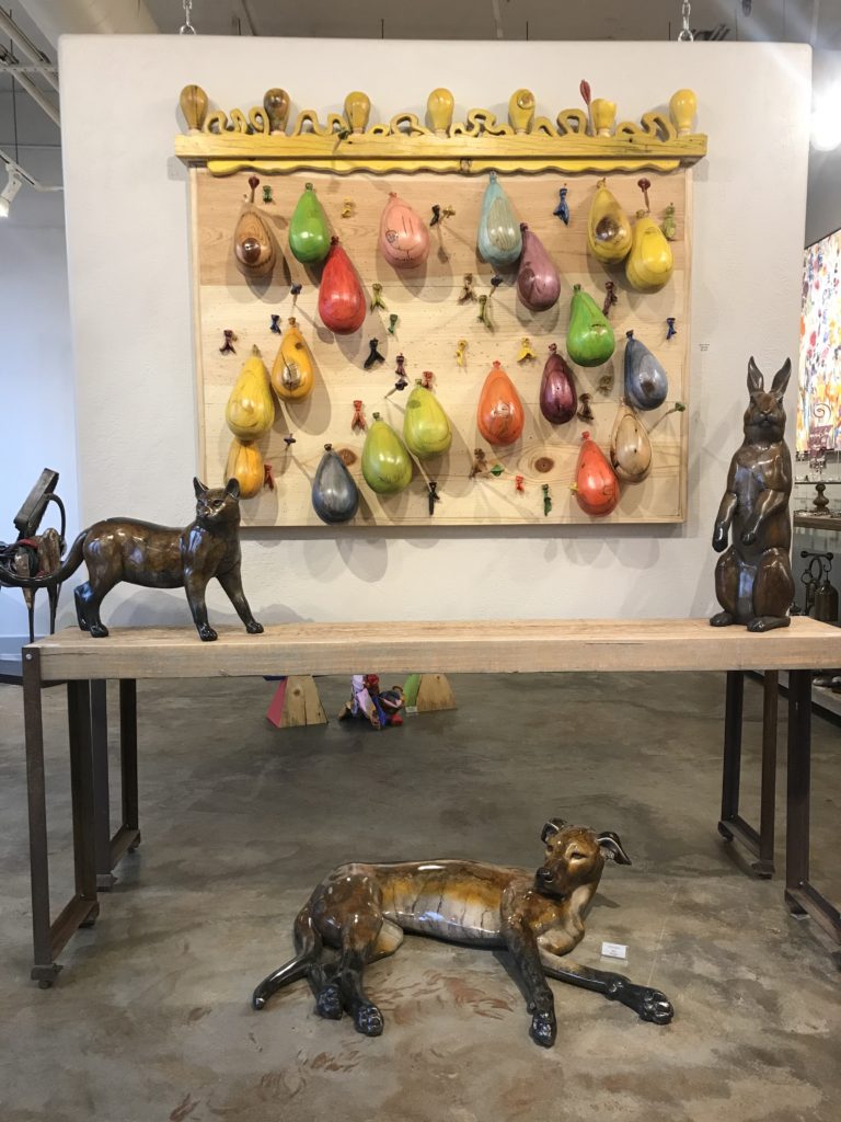 A selection of art from Trove Art Gallery in Park City, Utah