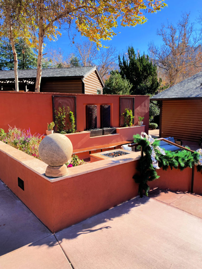 Entrance to the beautiful L'Auberge de Sedona Hotel and Spa