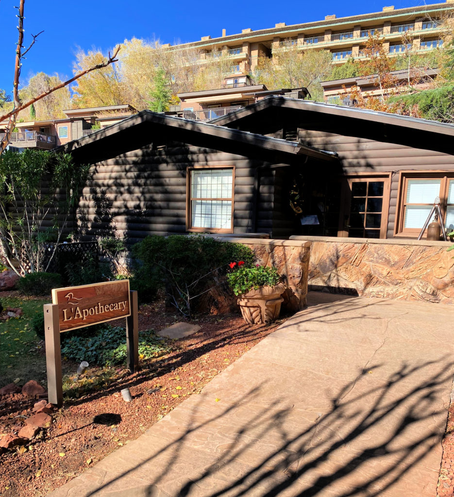 Entrance to the Apothecary, the spa at L'Auberge de Sedona