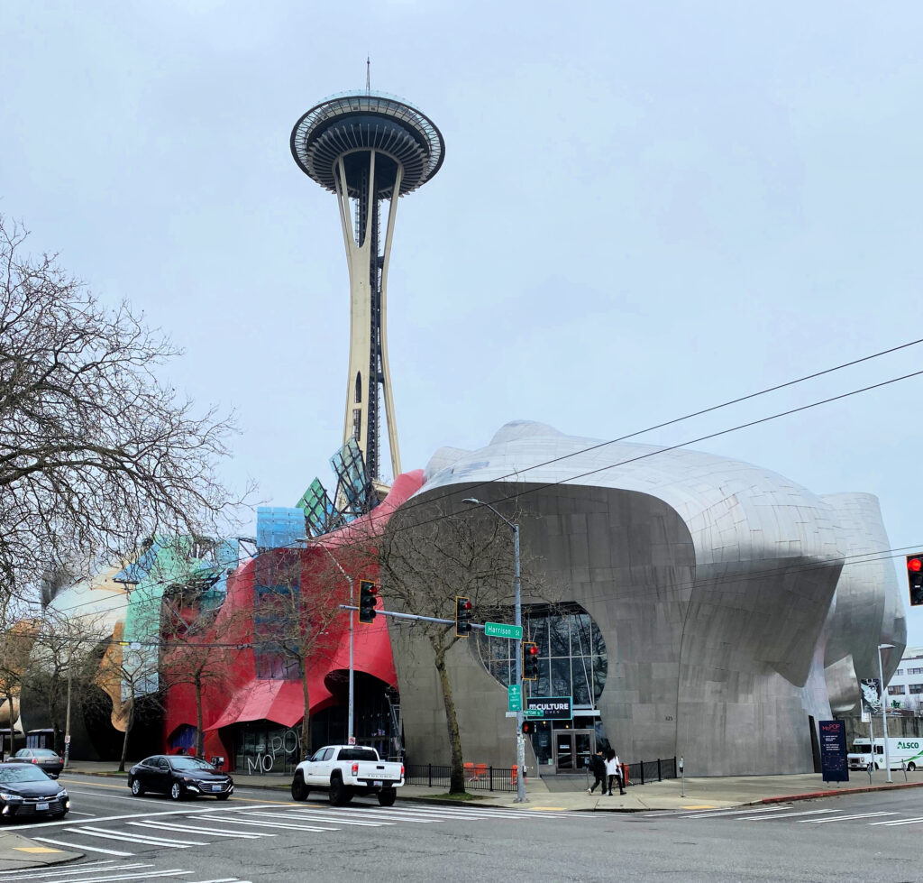 Experience Music Project building by Frank Gehry (now the Museum of Popular Culture)