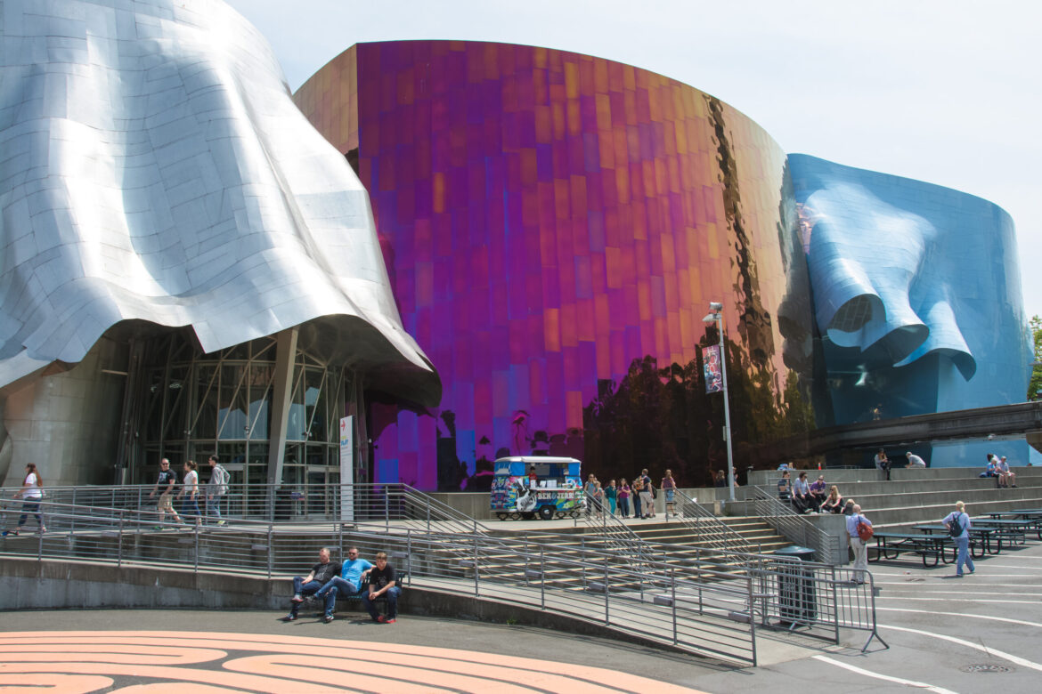 Frank Gehry's Experience Music Project Building in Seattle, Washington  (now MoPoP) - gscinparis