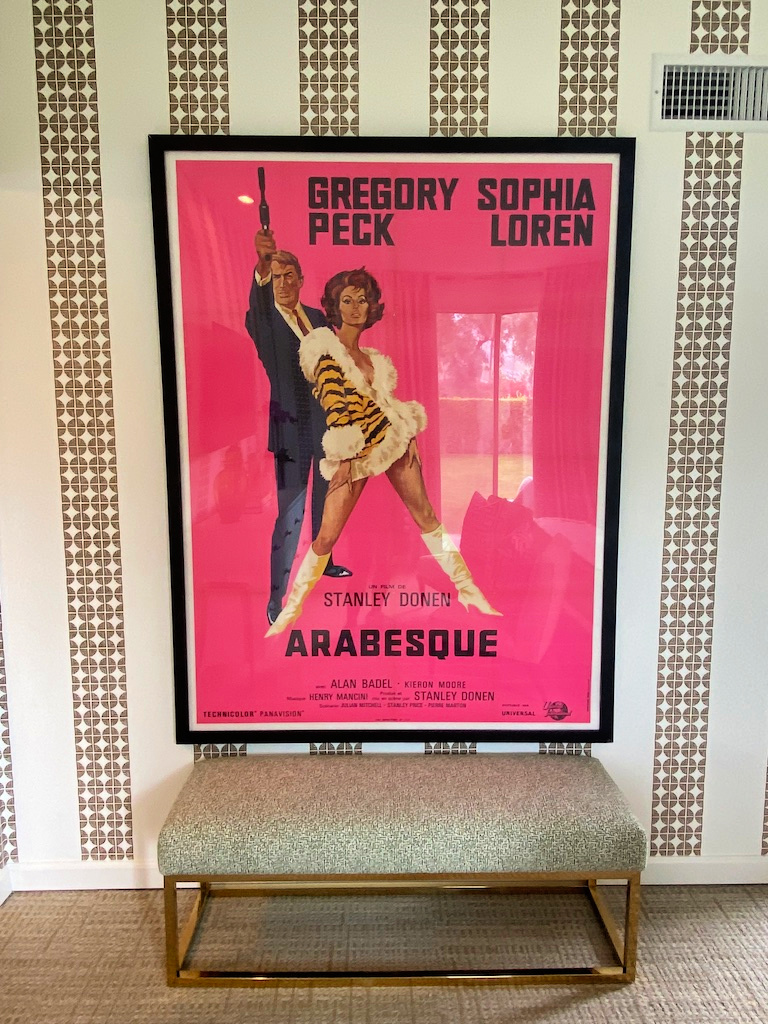 Fun vintage movie posters in each room  gscinparis