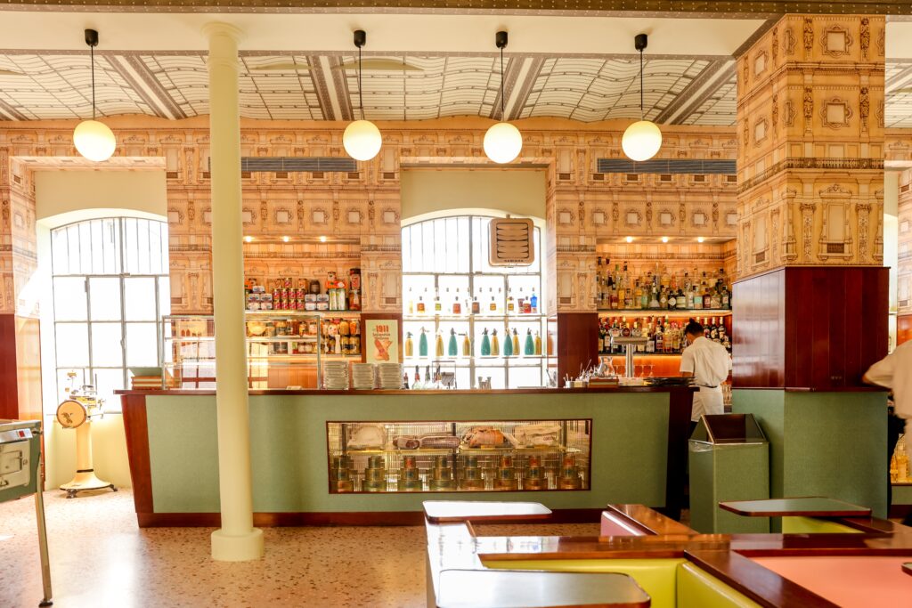 Bar Luce in Milan, designed by director Wes Anderson gscinparis