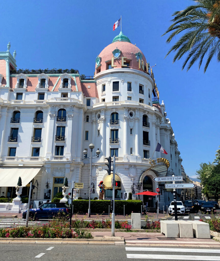 The Hotel Negresco located on the Promenade des Anglais gscinparis