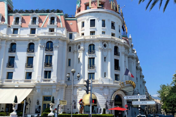 The Hotel Negresco located on the Promenade des Anglais gscinparis