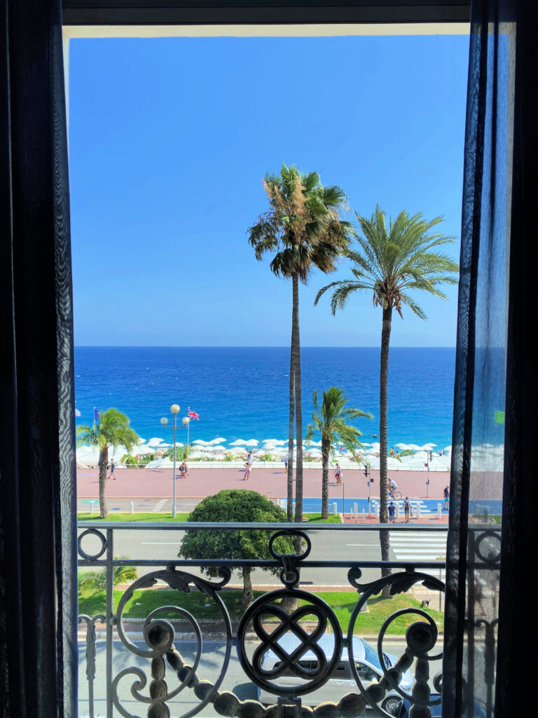 View from the room at the Hotel Negresco gscinparis