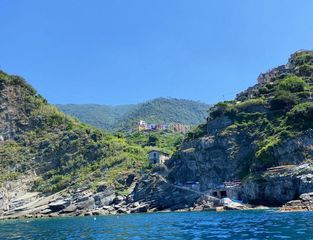 View of Vernazza from the sea, Cinque Terre, Italy (copyright, gscinparis)