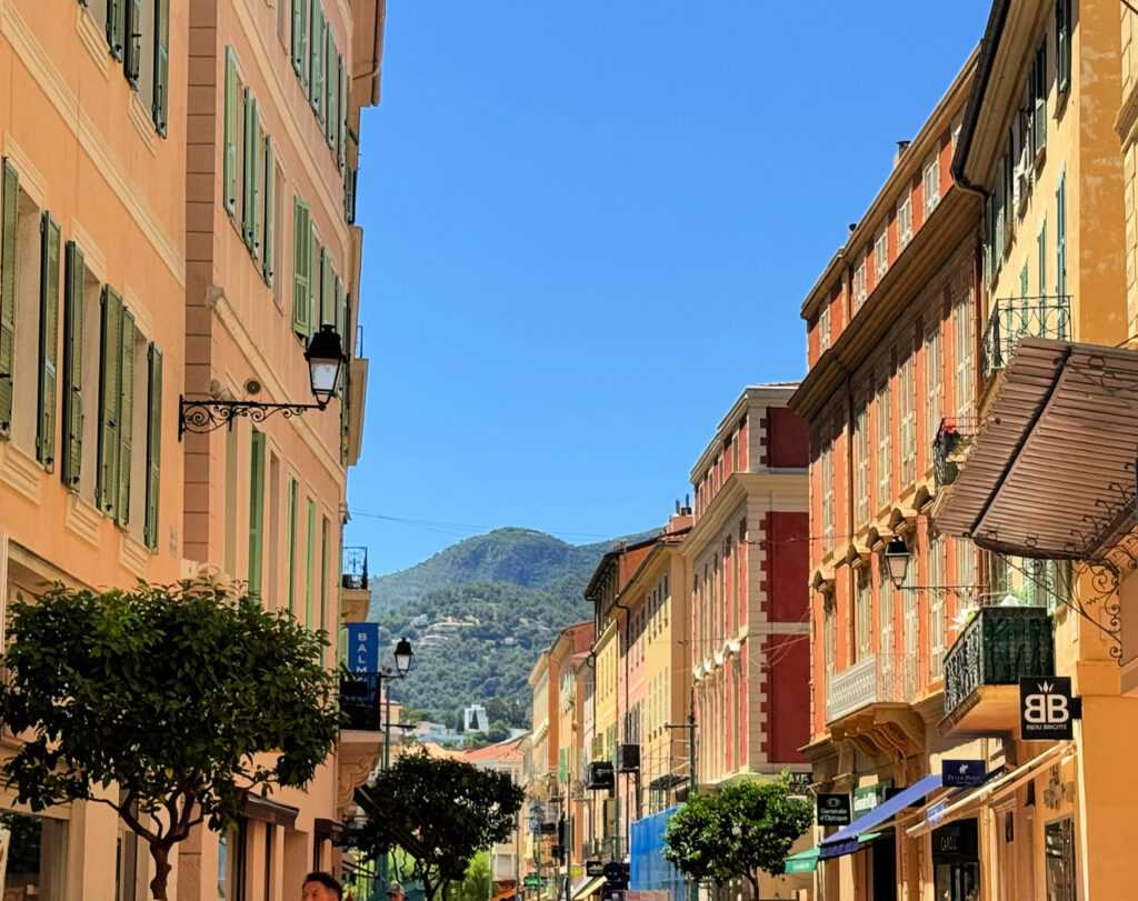 Pretty colorful buildings in Menton, France (copyright gscinparis, LLC)