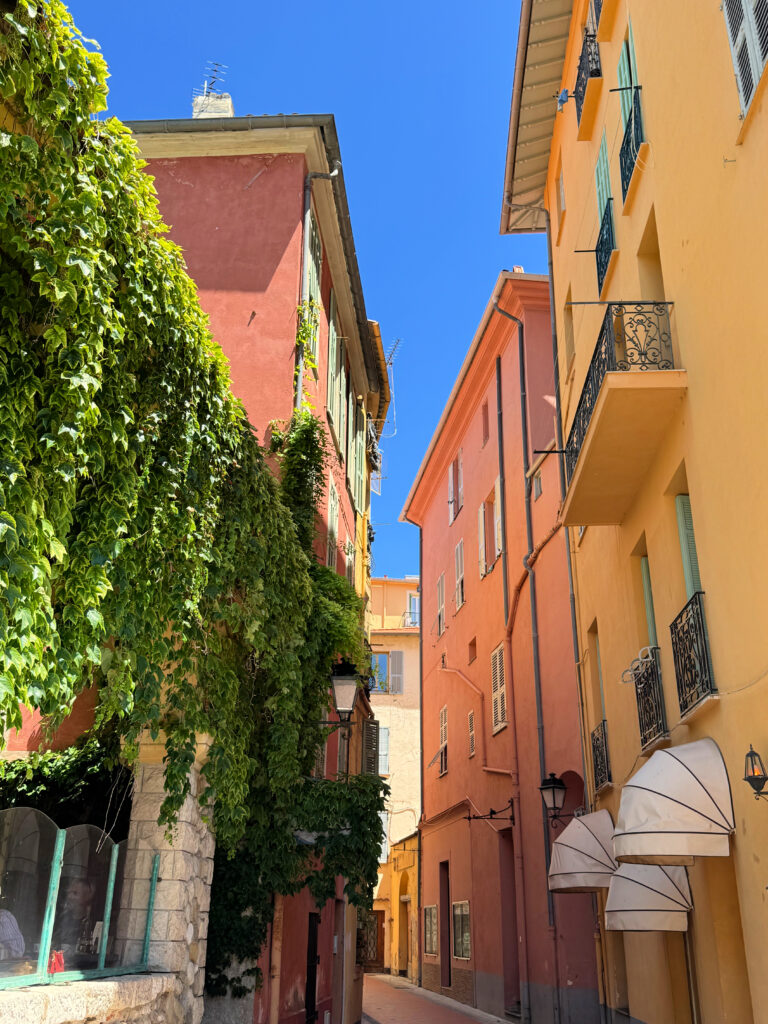 Pretty colorful streets in Menton, France (copyright gscinparis, LLC