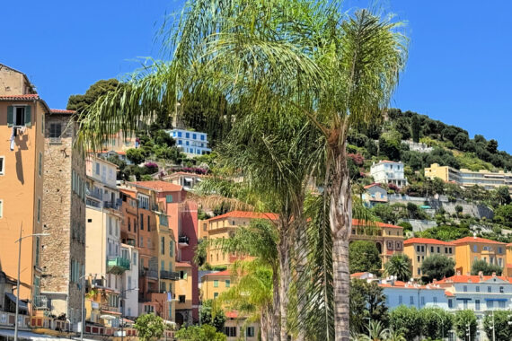 Palm trees and sunshine in Menton, France (copyright gscinparis, LLC)
