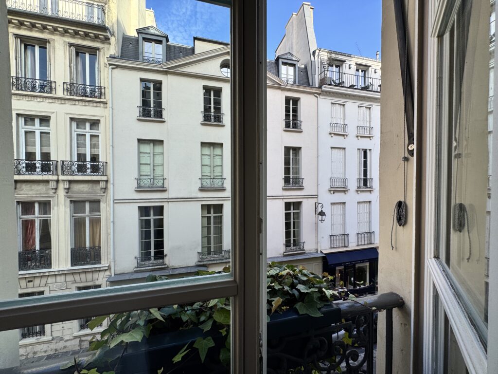 View of the 7th from hotel room at Pavillon Faubourg Saint-Germain