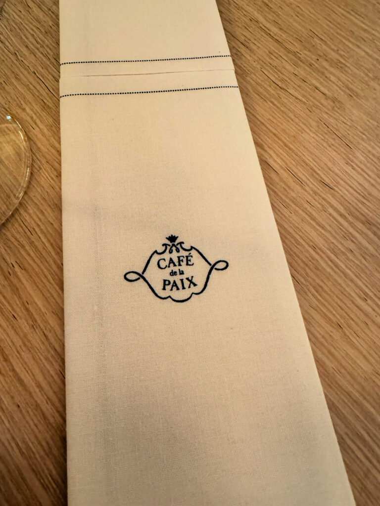 Pretty details at Café de la Paix in Paris