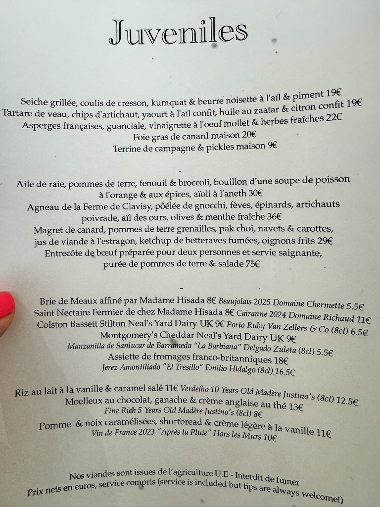 Juveniles Restaurant, Paris gscinparis