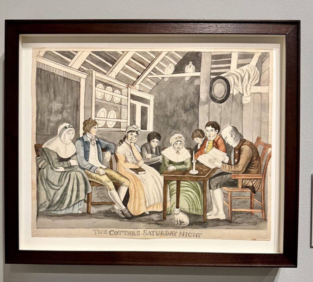 Eunice Pinney, "The Cotters Saturday Night" 1815 at the National Gallery in Washington D.C. gscinparis 2026