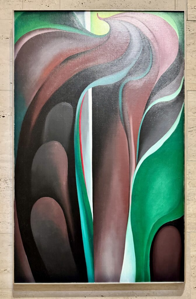 Georgia O'Keefe, "Jack in Pulpit Abstraction no 5", 1930 at the National Gallery in Washington D.C.