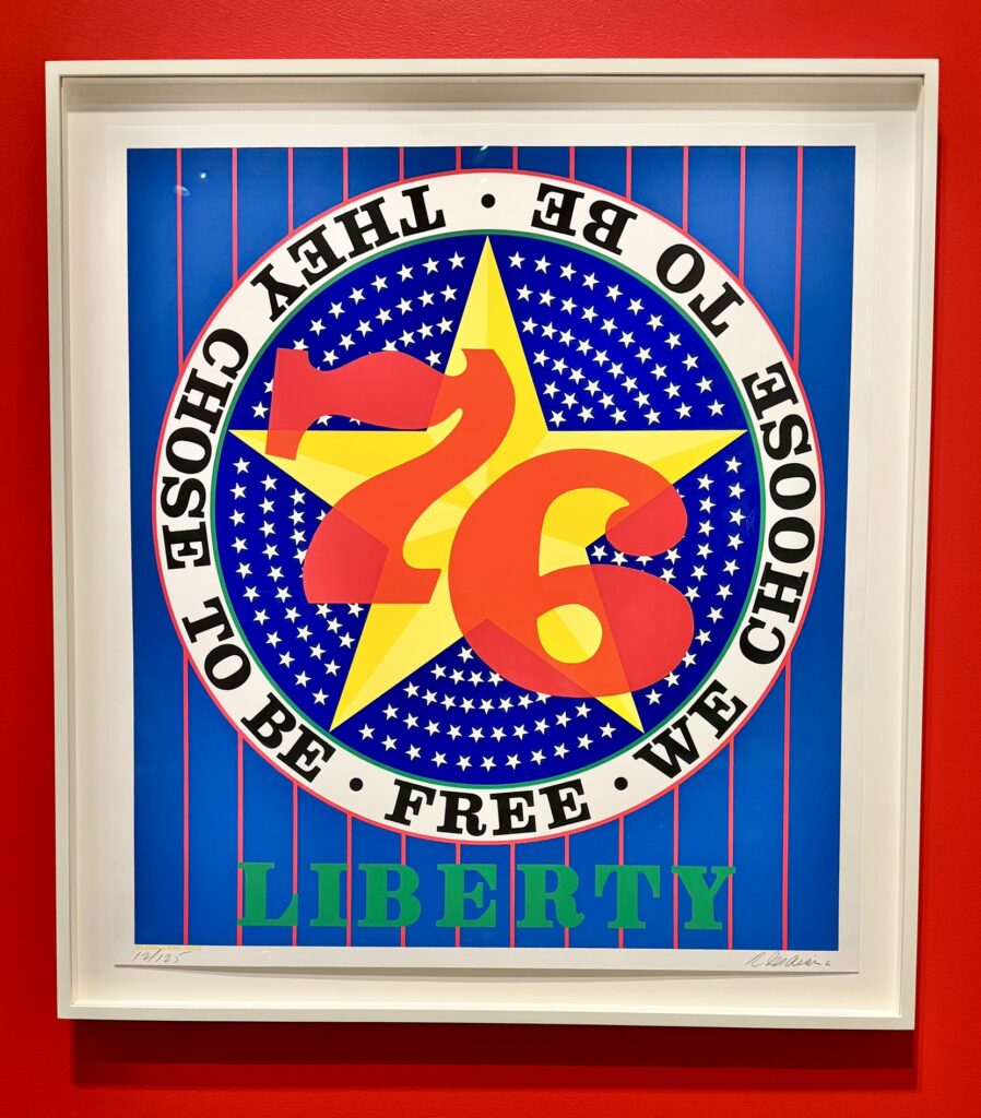 Robert Indiana, "Liberty 76", 1974-1975, at the National Gallery in Washington D.C.